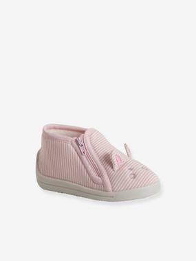 Shoes-Baby Footwear-Slippers & Booties-Canvas Slippers with Zip, for Babies