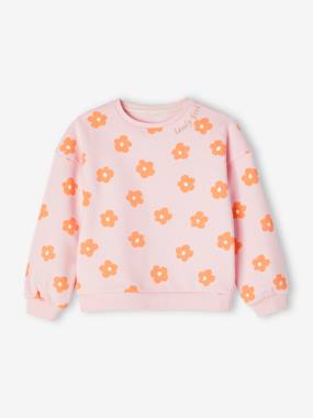 Sweatshirt with Fancy Motifs for Girls  - vertbaudet enfant