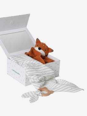 Toys-Baby & Pre-School Toys-Cuddly Toys & Comforters-3-Piece Gift Box: Muslin Square + Soft Toy + Rattle