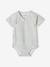 Pack of 3 Short Sleeve Bodysuits for Newborn Babies aqua green - vertbaudet enfant 