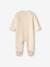 Velour Sleepsuit with Front Opening, for Babies marl beige - vertbaudet enfant 