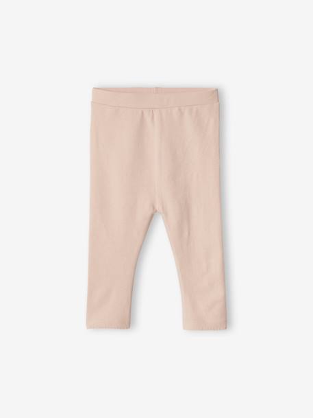 Pack of 2 Basic Leggings for Babies ecru+pale pink+rosy - vertbaudet enfant 