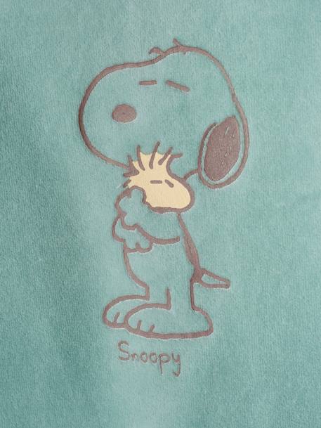 Snoopy Sleepsuit for Babies, by Peanuts® sage green - vertbaudet enfant 