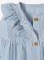 Dress in Seersucker Fabric, for Babies crystal blue - vertbaudet enfant 