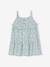 Fluid Dress with Ruffles for Babies grey blue+old rose - vertbaudet enfant 