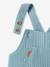 Salopette bébé naissance en gaze de coton beige+denim bleached - vertbaudet enfant 