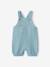 Salopette bébé naissance en gaze de coton beige+denim bleached - vertbaudet enfant 