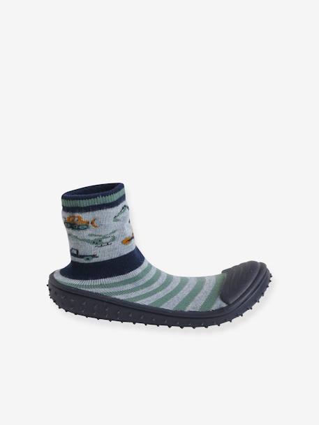 Non-Slip Slipper Socks for Children marl grey - vertbaudet enfant 