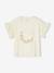 T-shirt motif couronne détails irisés fille écru - vertbaudet enfant 
