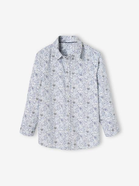 Floral Shirt & Bow Tie, for Boys printed blue+printed green - vertbaudet enfant 