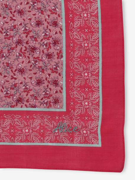 Foulard personalisable à imprimé fleuri fille rose imprimé - vertbaudet enfant 