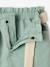 Short style paperbag fille et sa ceinture en gaze de coton rose poudré+vert d'eau - vertbaudet enfant 