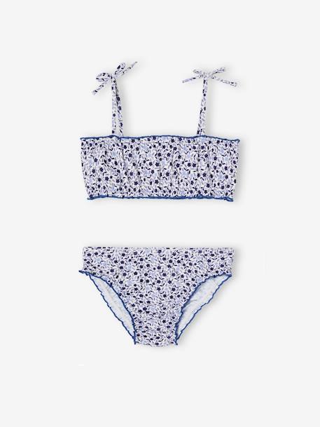 Floral Bikini for Girls blue - vertbaudet enfant 