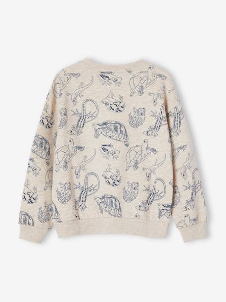 Animals Sweatshirt with Fancy Pocket, for Boys white - vertbaudet enfant 