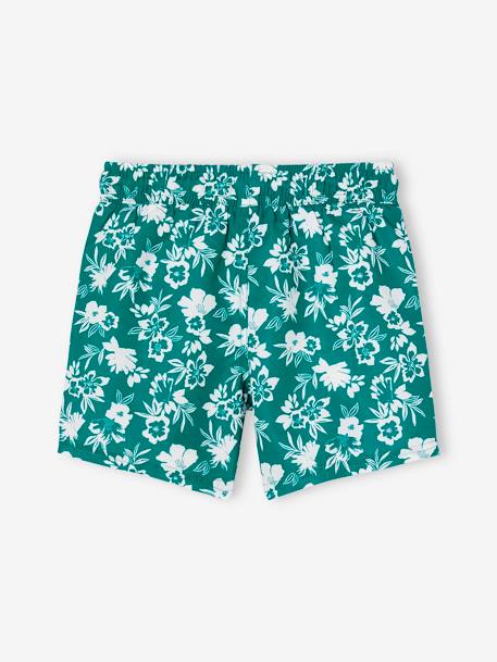 Printed Swim Shorts for Boys mint green - vertbaudet enfant 