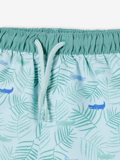 Printed Swim Shorts for Baby Boys aqua green - vertbaudet enfant 