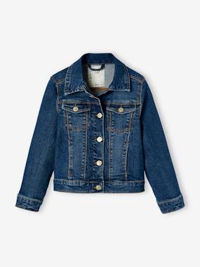 Veste en jean personnalisable fille - vertbaudet enfant Fille-Veste en jean personnalisable fille