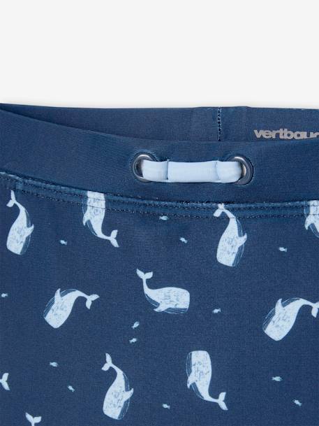 Swim Shorts with Whale Prints, for Baby Boys navy blue - vertbaudet enfant 