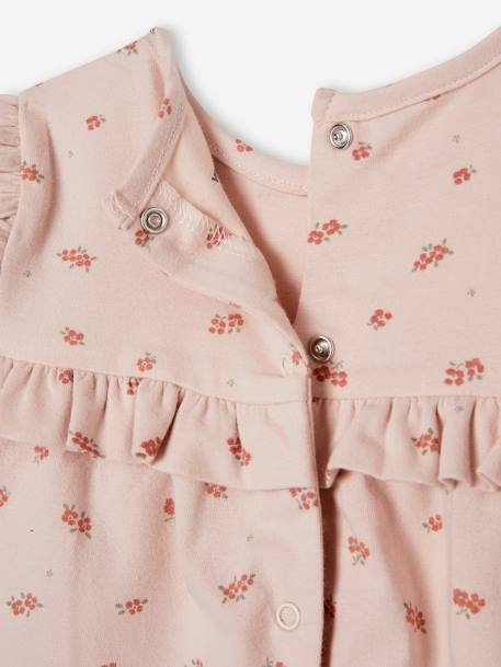 Ensemble bébé 3 pièces : robe + legging + bandeau rose poudré - vertbaudet enfant 