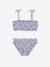 Maillot de bain 2 pièces fleuri fille bleu - vertbaudet enfant 