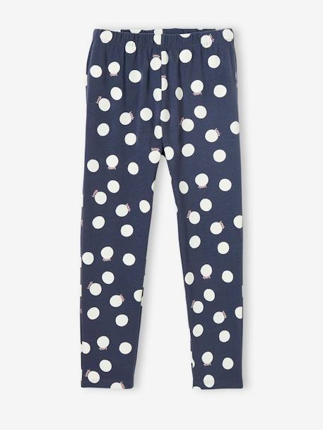 Dotted Pyjamas for Girls navy blue - vertbaudet enfant 