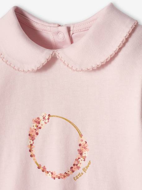 Pack of 2 Pyjamas in Jersey Knit for Baby Girls soft lilac - vertbaudet enfant 