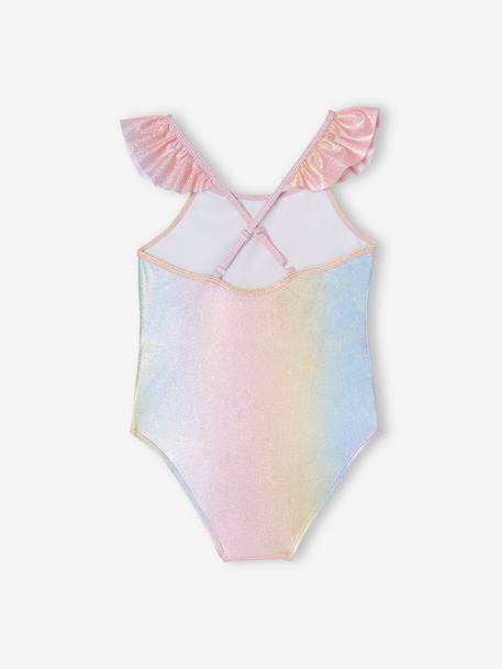 Glitter Swimsuit for Girls rose - vertbaudet enfant 