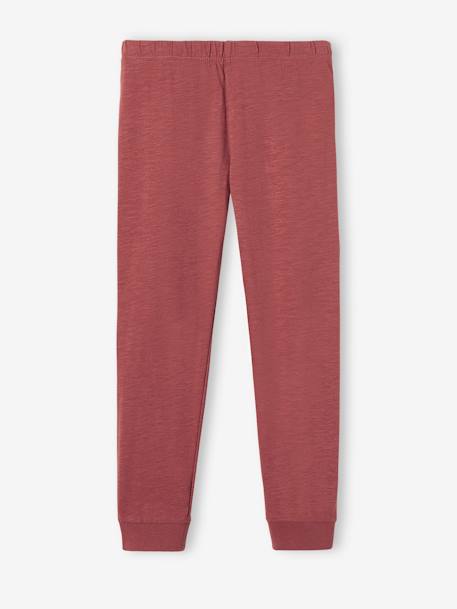 Plain Pyjamas, Grandad-Style Neckline, for Boys terracotta - vertbaudet enfant 