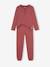 Plain Pyjamas, Grandad-Style Neckline, for Boys terracotta - vertbaudet enfant 