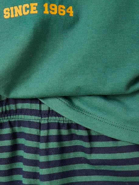 Pyjama 'tigre' 3 pièces garçon vert - vertbaudet enfant 