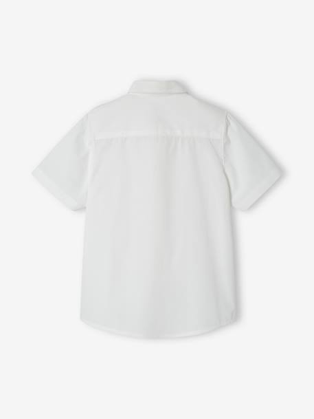 Plain Short Sleeve Shirt for Boys white - vertbaudet enfant 