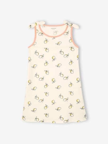 Chemise de nuit fille citrons écru - vertbaudet enfant 