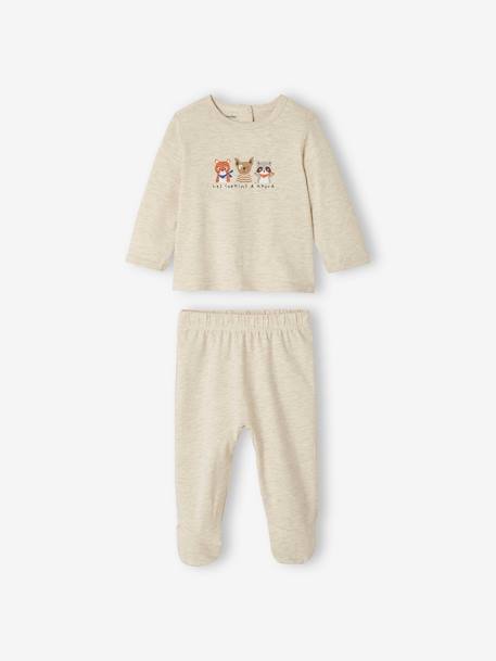 Pyjama bébé rayés VERTBAUDET taille 1 mois