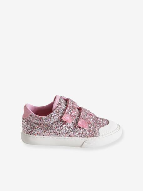 Trainers with Hook-and-Loop Fasteners for Girls, Designed for Autonomy pale pink - vertbaudet enfant 