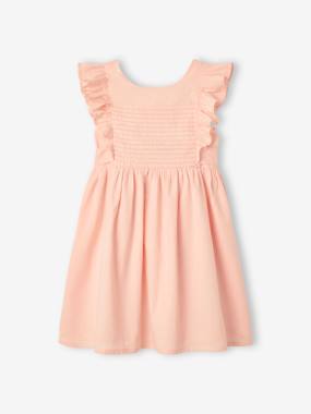 -Occasion Wear Frilly Dress with Open Back for Girls