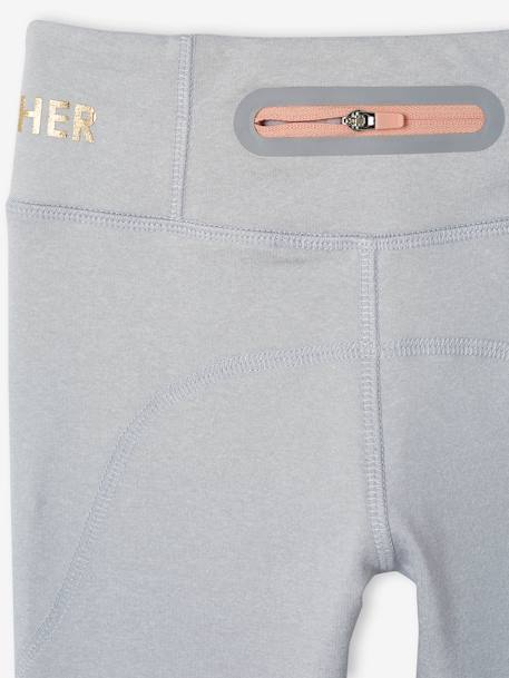 Sports Combo, Zipped Jacket & Leggings in Techno Fabric, for Girls peach - vertbaudet enfant 