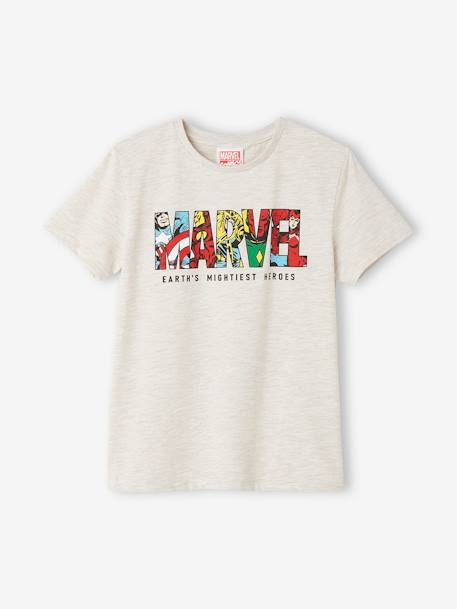 T-shirt garçon Marvel beige chiné - vertbaudet enfant 