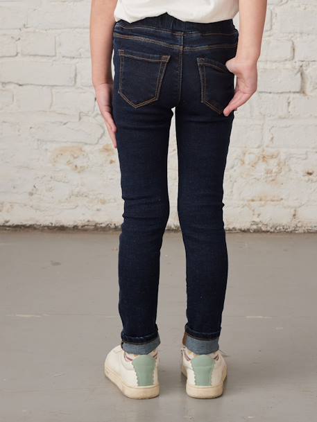 Jean fille tregging Basics bleu jean+stone - vertbaudet enfant 