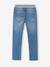 Jean garçon droit facile à enfiler denim effet molleton BRUT FONCE+denim black+denim bleached+denim gris+double stone+STONE MOYEN - vertbaudet enfant 