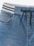 Jean garçon droit facile à enfiler denim effet molleton BRUT FONCE+denim black+denim bleached+denim gris+double stone+STONE MOYEN - vertbaudet enfant 