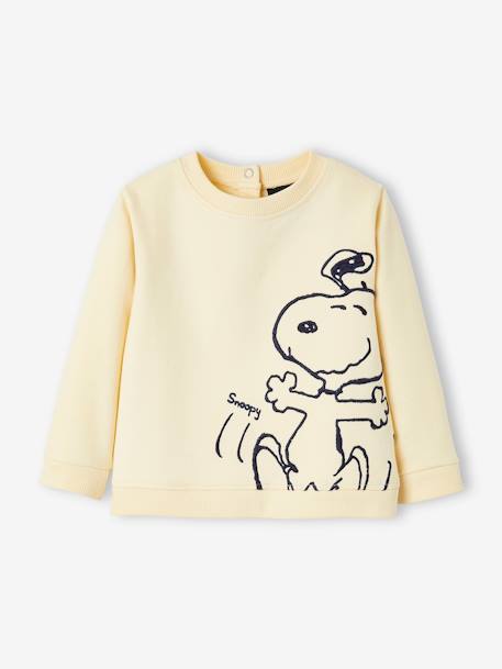 Snoopy Sweatshirt for Baby Boys, by Peanuts® beige - vertbaudet enfant 