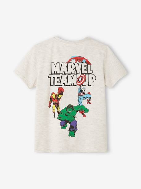 T-shirt garçon Marvel beige chiné - vertbaudet enfant 