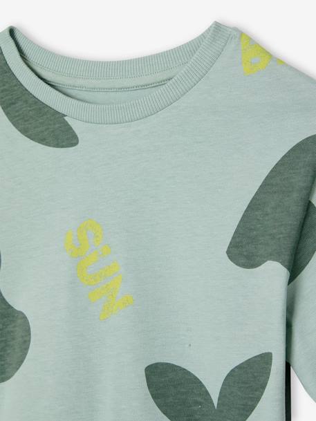Tee-shirts maxi motifs exotiques garçon vert sauge - vertbaudet enfant 