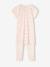 Chemise de nuit en maille côtelée 'cerises' + legging uni fille rose nude - vertbaudet enfant 