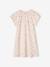 Chemise de nuit en maille côtelée 'cerises' + legging uni fille rose nude - vertbaudet enfant 