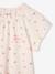 Chemise de nuit en maille côtelée 'cerises' + legging uni fille rose nude - vertbaudet enfant 
