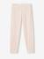 Chemise de nuit en maille côtelée 'cerises' + legging uni fille rose nude - vertbaudet enfant 