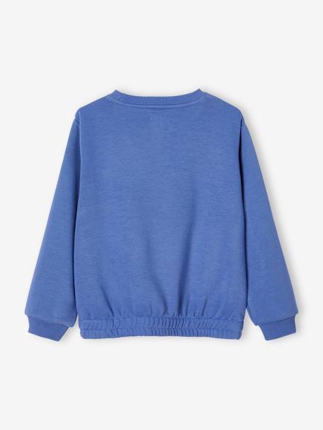 Sunrise Sports Sweatshirt with Shiny Golden Motif, for Girls blue - vertbaudet enfant 