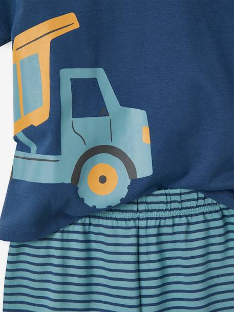 Pack of 2 Work Site Pyjamas for Boys marl grey - vertbaudet enfant 