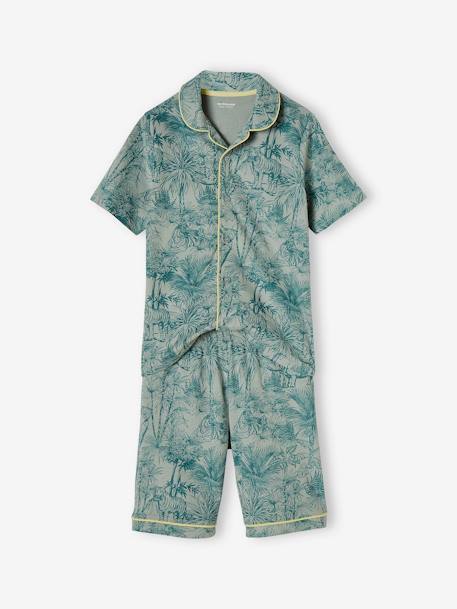 Pyjamas with Jungle Print, for Boys sage green - vertbaudet enfant 